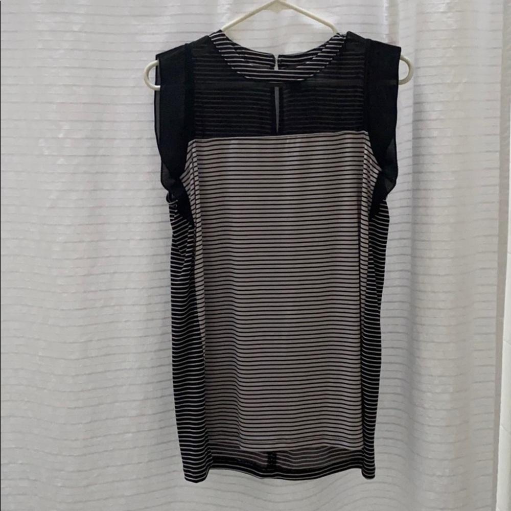 Women’s black and white stripped blouse